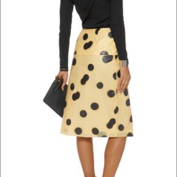 Marc by Marc Jacobs latex misty polkadot skirt sz6 - Picture 4 of 4